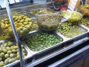 varieties of olives and capers - Mercado Central IMG 2266 olives in mercado central 300x225 Spain, Valencia inland to Teurel: Lessons Learned and Food Enjoyed Day 3